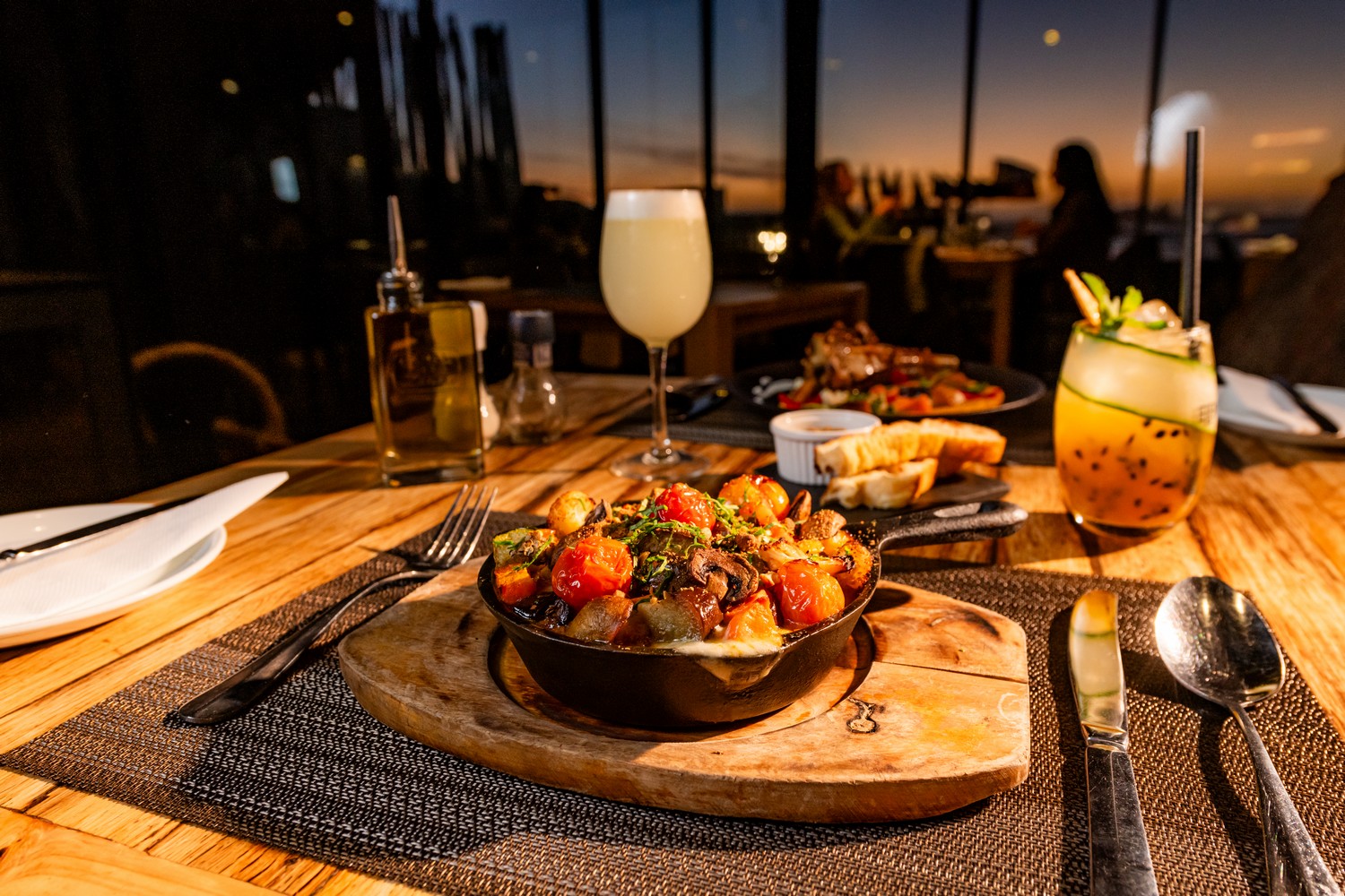 Cena gourmet al atardecer en Matanzas