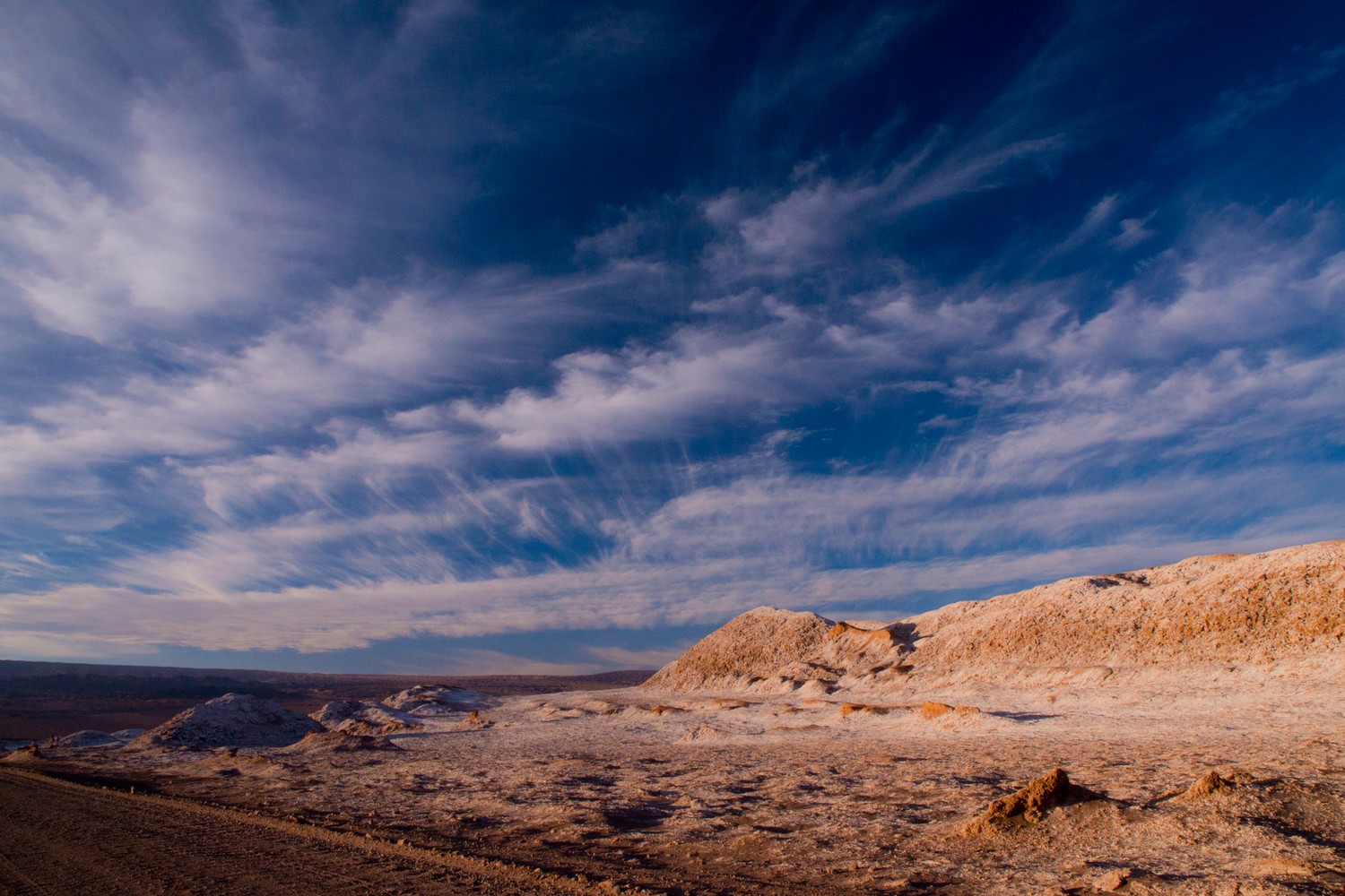 Paisaje del Valle de Marte en el Desierto de Atacama